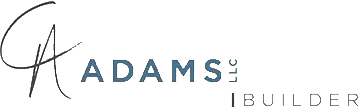 Horizontal Charlie Adams Builder logo featuring a hand-drawn signature monogram and wordmark.