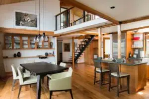 Houseboat Open Living and Dining Area