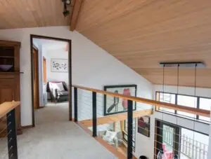 Houseboat Open Staircase and Upper Level