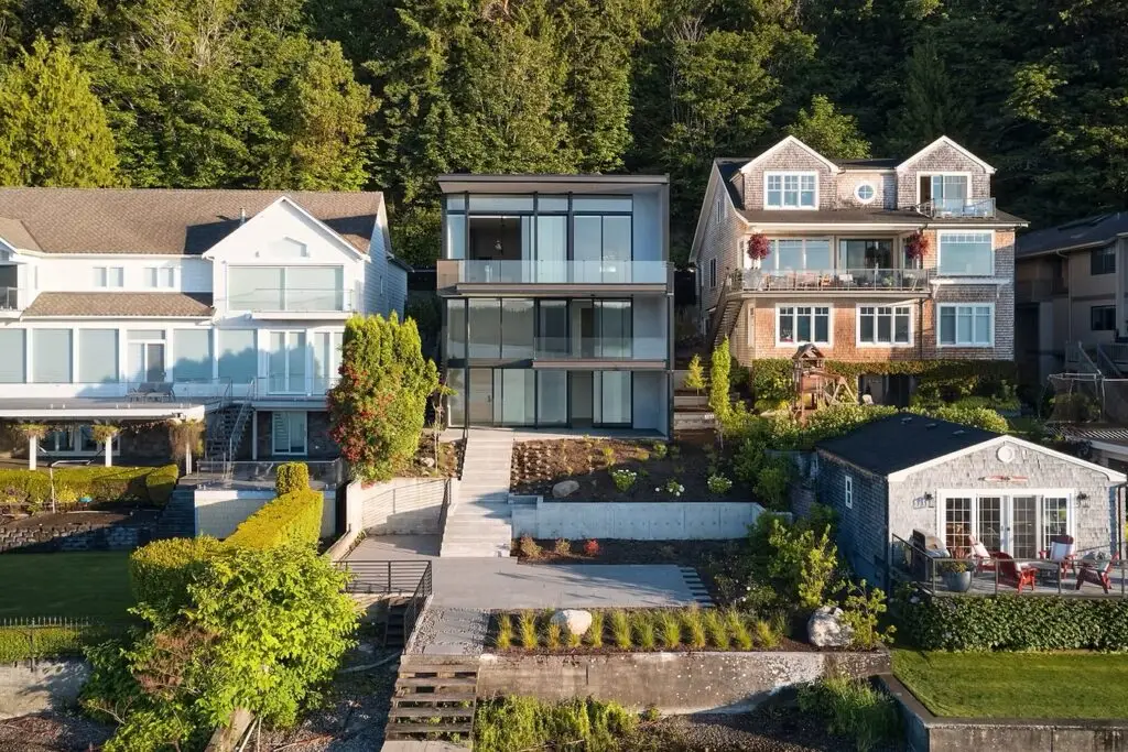 Lakeside Landing elevation view from the water