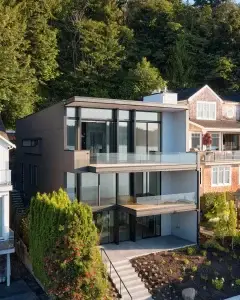 Waterfront Side Elevation